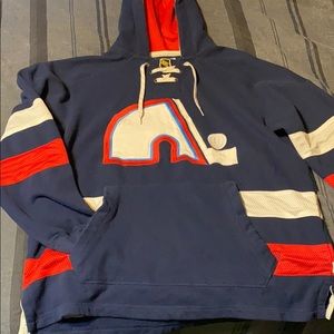 Quebec Nordiques Vintage NHL Hoodie CCM